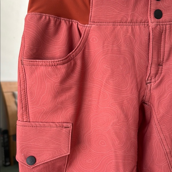 Shredly Rust Topographic Cargo Bike Shorts - Picture 4 of 9